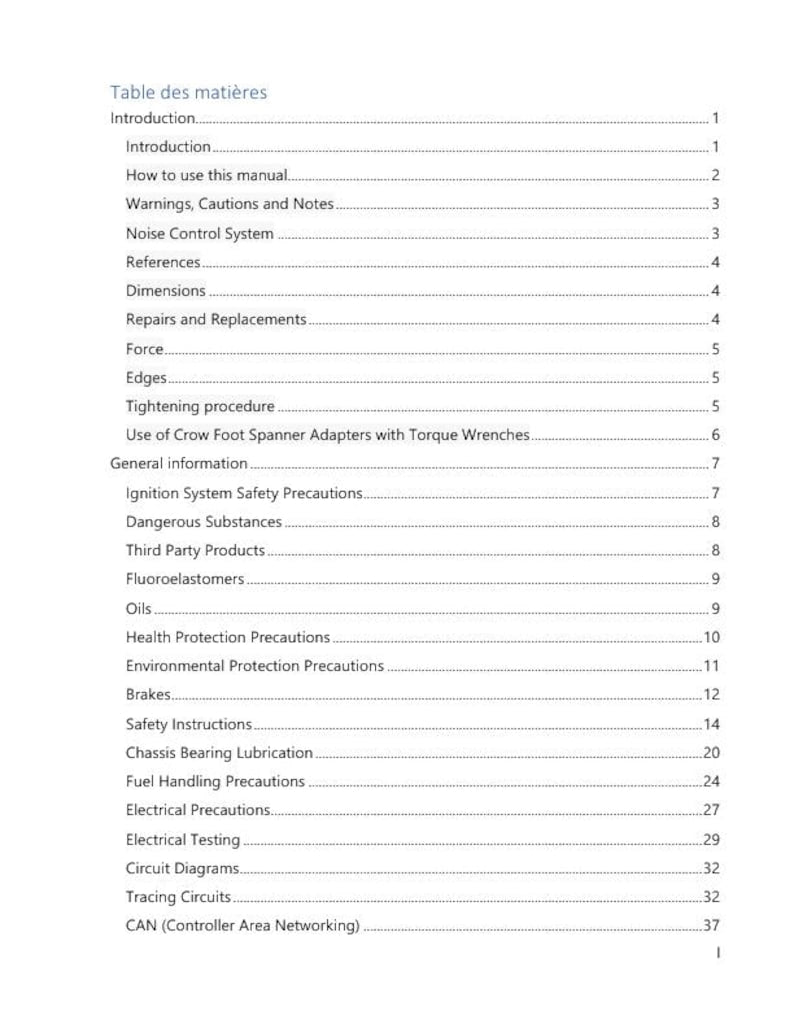 Triumph Rocket 3 GT/R Service Manual service manual preview page 3