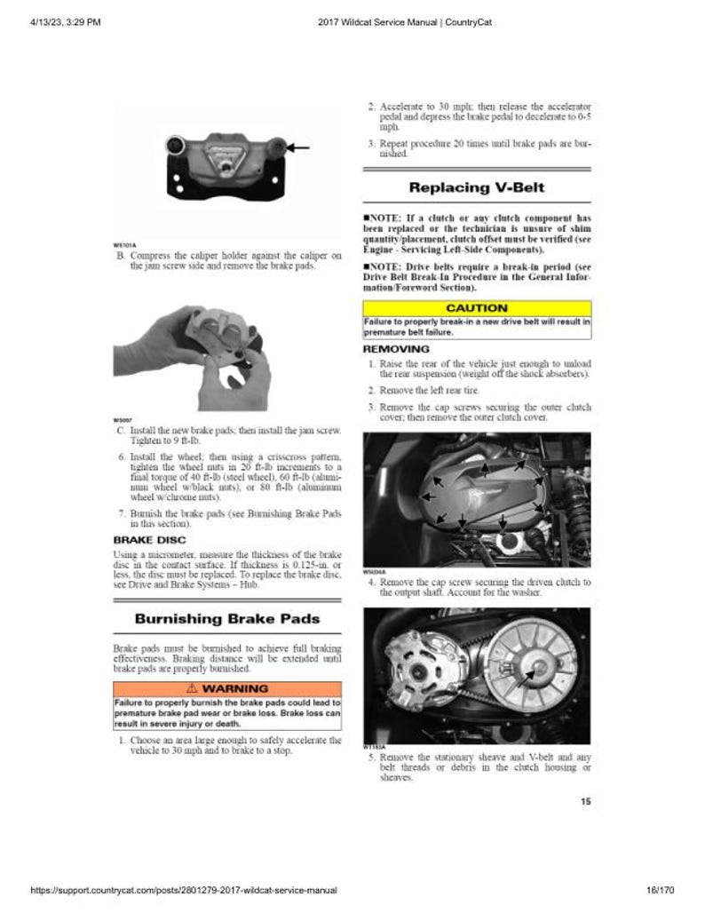 2017 Arctic Cat Wildcat Sport 700 Service Manual service manual preview page 4