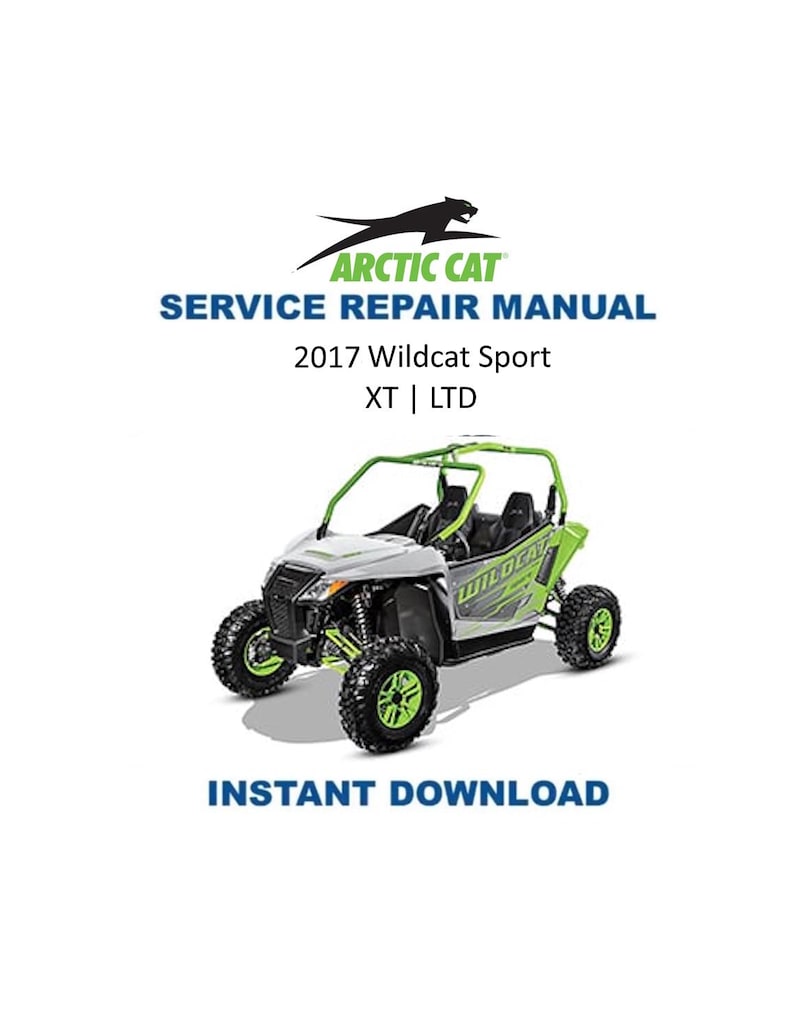 2017 Arctic Cat Wildcat Sport 700 Service Manual PDF service repair manual cover