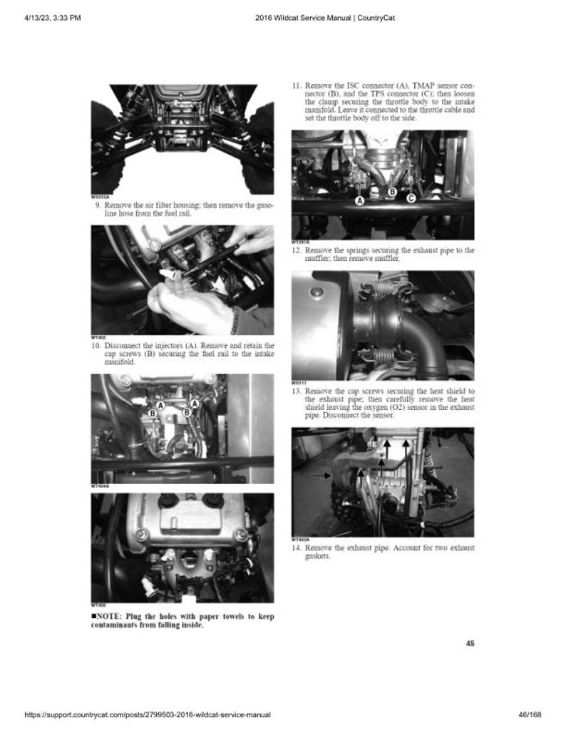 2016 Arctic Cat Wildcat Sport 700 Service Manual service manual preview page 5