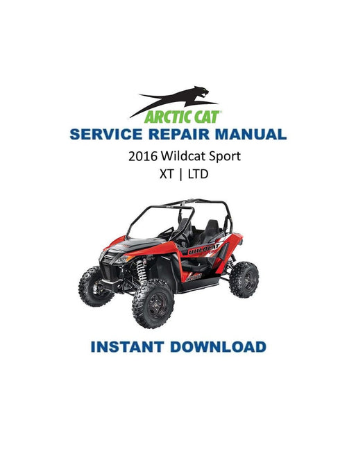 2016 Arctic Cat Wildcat Sport 700 Service Manual PDF service repair manual cover