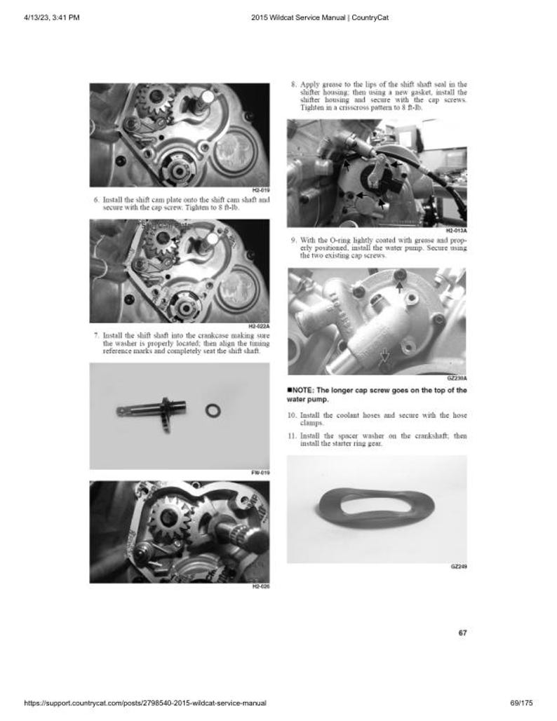 2015 Arctic Cat Wildcat Service Manual service manual preview page 6