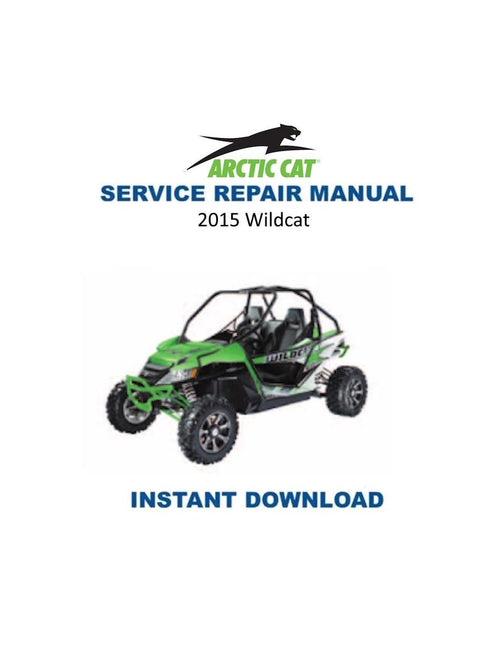 2015 Arctic Cat Wildcat Service Manual PDF service repair manual cover