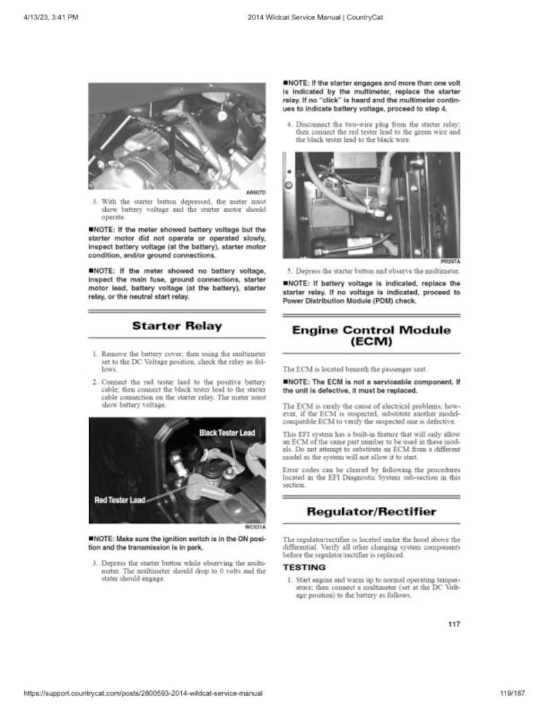 2014 Arctic Cat Wildcat X 4 4X Service Manual service manual preview page 8