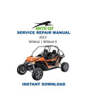 2013 Arctic Cat Wildcat / Wildcat X Service Manual PDF service repair manual cover