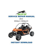 2013 Arctic Cat Wildcat / Wildcat X Service Manual PDF service repair manual cover
