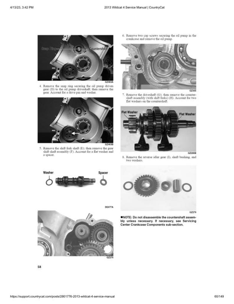 2013 Arctic Cat Wildcat 4 Service Manual service manual preview page 7