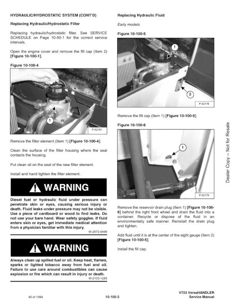Bobcat VersaHandler V723 Service Manual service manual preview page 7