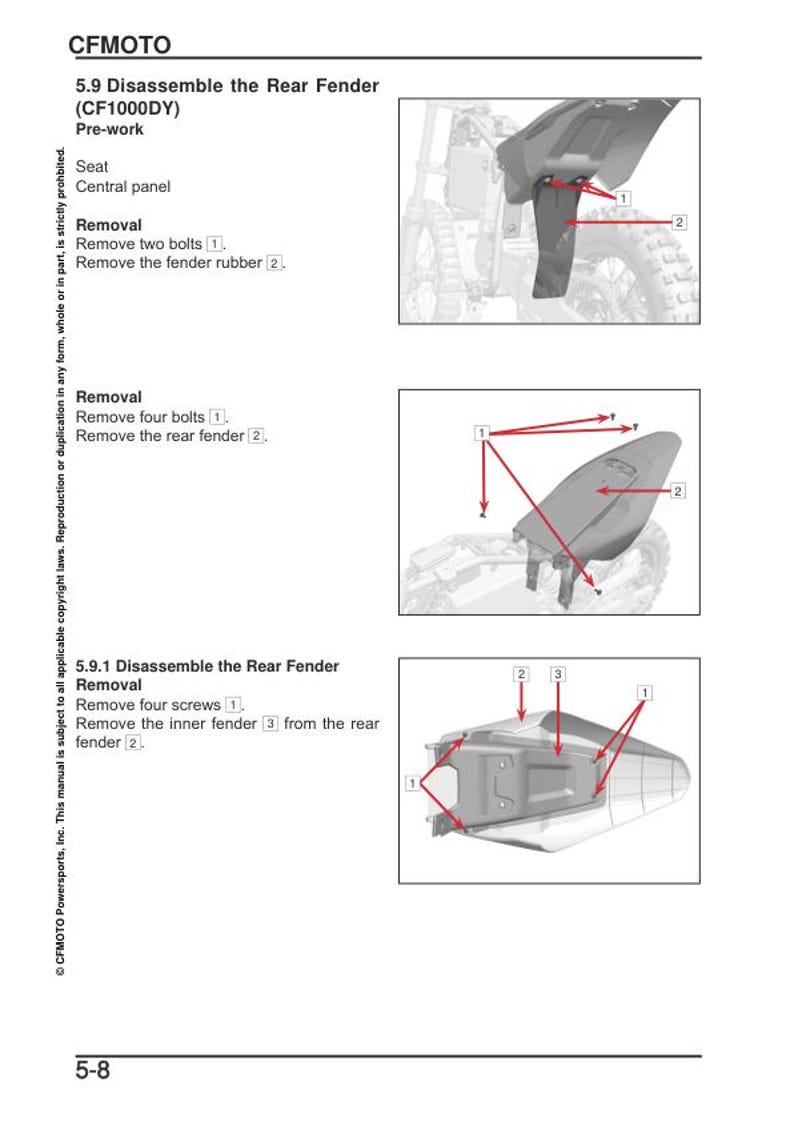 CFMOTO CFX 2E 5E Service Repair Manual service manual preview page 5