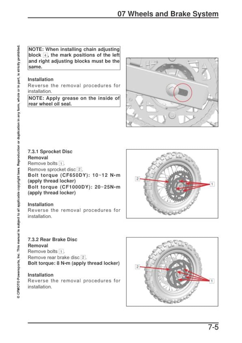 CFMOTO CFX 2E 5E Service Repair Manual service manual preview page 6