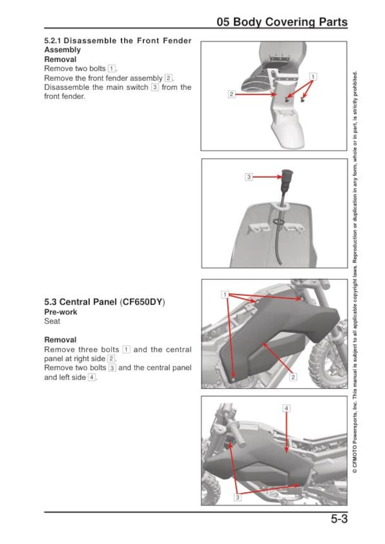CFMOTO CFX 2E 5E Service Repair Manual service manual preview page 4