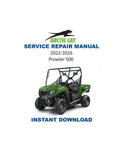 2022-2025 Arctic Cat Prowler 500 Service Manual PDF service repair manual cover