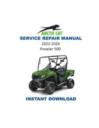 2022-2025 Arctic Cat Prowler 500 Service Manual PDF service repair manual cover