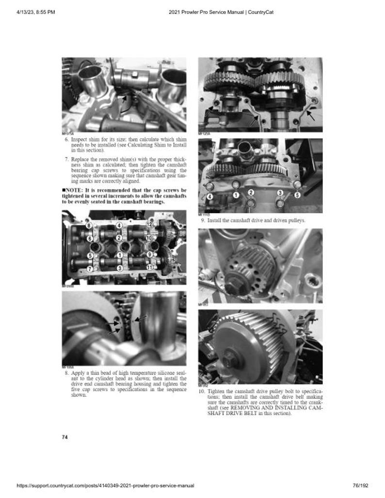 2021 Arctic Cat Prowler Pro Service Manual service manual preview page 7
