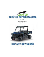 2021 Arctic Cat Prowler Pro Service Manual PDF service repair manual cover