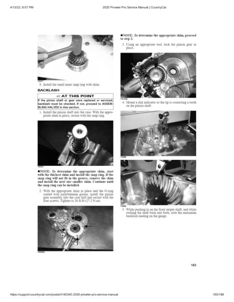 2020 Arctic Cat Prowler Pro Service Manual service manual preview page 9