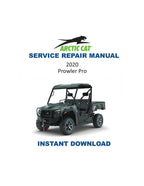 2020 Arctic Cat Prowler Pro Service Manual PDF service repair manual cover