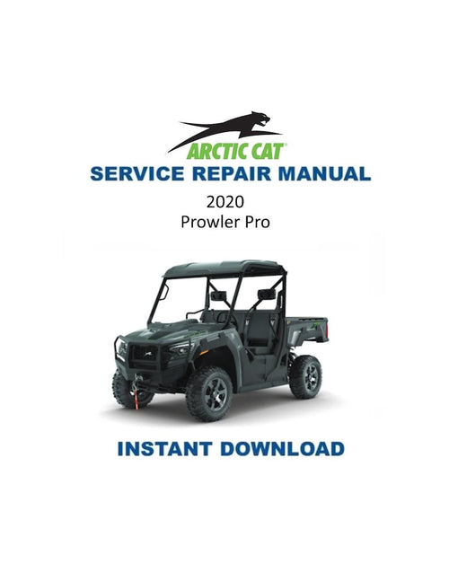 2020 Arctic Cat Prowler Pro Service Manual PDF service repair manual cover