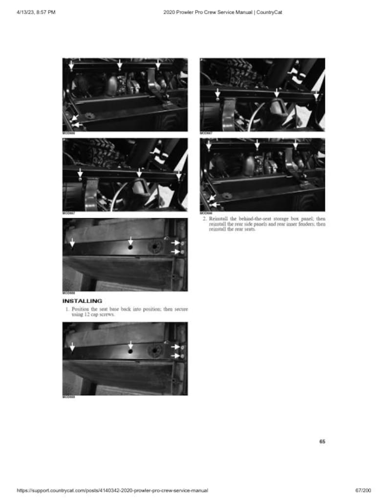 2020 Arctic Cat Prowler Pro CREW Service Manual service manual preview page 7