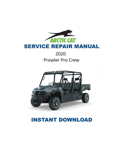 2020 Arctic Cat Prowler Pro CREW Service Manual PDF service repair manual cover