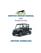 2019 Textron (Arctic Cat) Prowler Pro CREW Service Manual PDF service repair manual cover