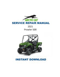 2021 Arctic Cat Prowler 500 Service Manual PDF service repair manual cover