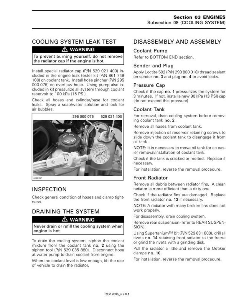 Skidoo MXZ Summit GSX Service Manual service manual preview page 5