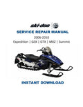 Skidoo MXZ Summit GSX Service Manual PDF service repair manual cover
