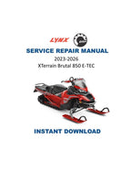 Lynx XTerrain Brutal 850 Service Manual PDF service repair manual cover