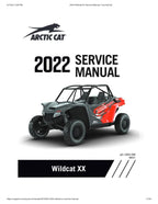 2022-2026 Arctic Cat Wildcat XX Service Manual service manual preview page 2