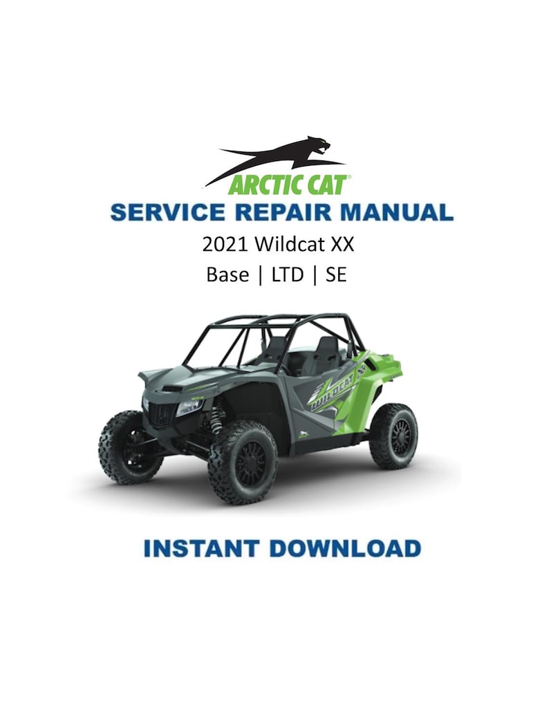 2021 Arctic Cat Wildcat XX Service Manual PDF service repair manual cover