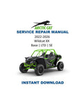 2022-2026 Arctic Cat Wildcat XX Service Manual PDF service repair manual cover