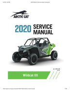 2020 Arctic Cat Wildcat XX Service Manual service manual preview page 2