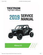2019 Textron (Arctic Cat) Wildcat XX Service Manual service manual preview page 2