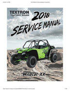 2018 Textron (Arctic Cat) Wildcat XX Service Manual service manual preview page 2