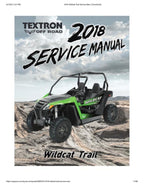2018 Textron (Arctic Cat) Wildcat Trail Service Manual service manual preview page 2