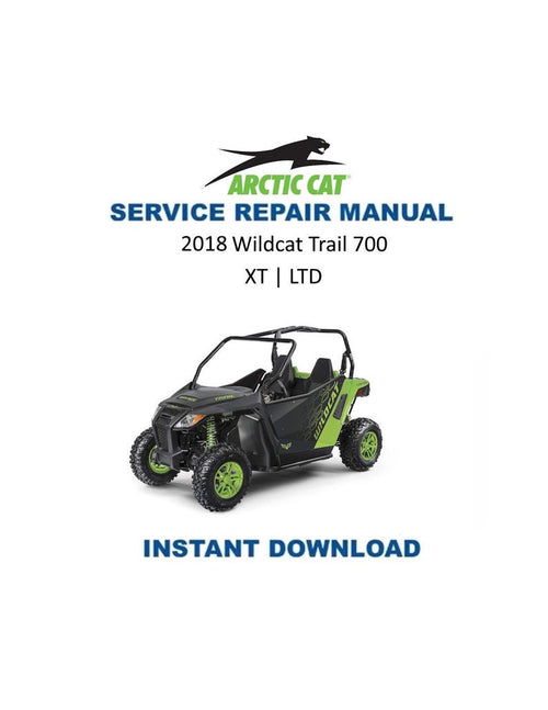 2018 Textron (Arctic Cat) Wildcat Trail Service Manual PDF service repair manual cover