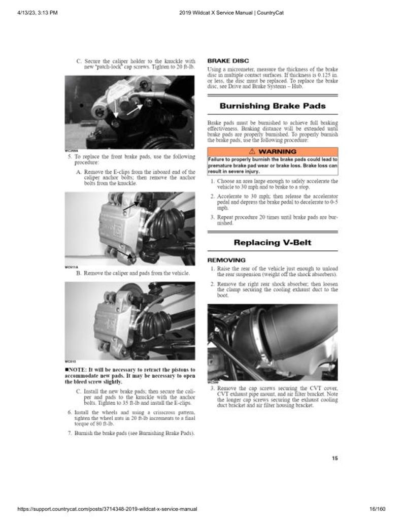 2019 Textron (Arctic Cat) Wildcat X 1000 Service Manual service manual preview page 4