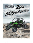 2018 Textron (Arctic Cat) Wildcat X 4 4X 1000 Service Manual service manual preview page 2
