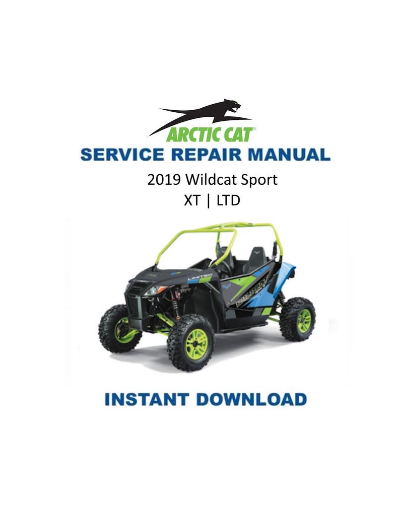 2019 Textron (Arctic Cat) Wildcat Sport 700 Service Manual PDF service repair manual cover