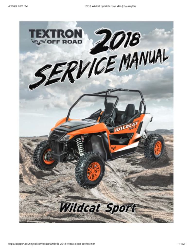 Textron Wildcat Sport 700 Service Manual service manual preview page 2