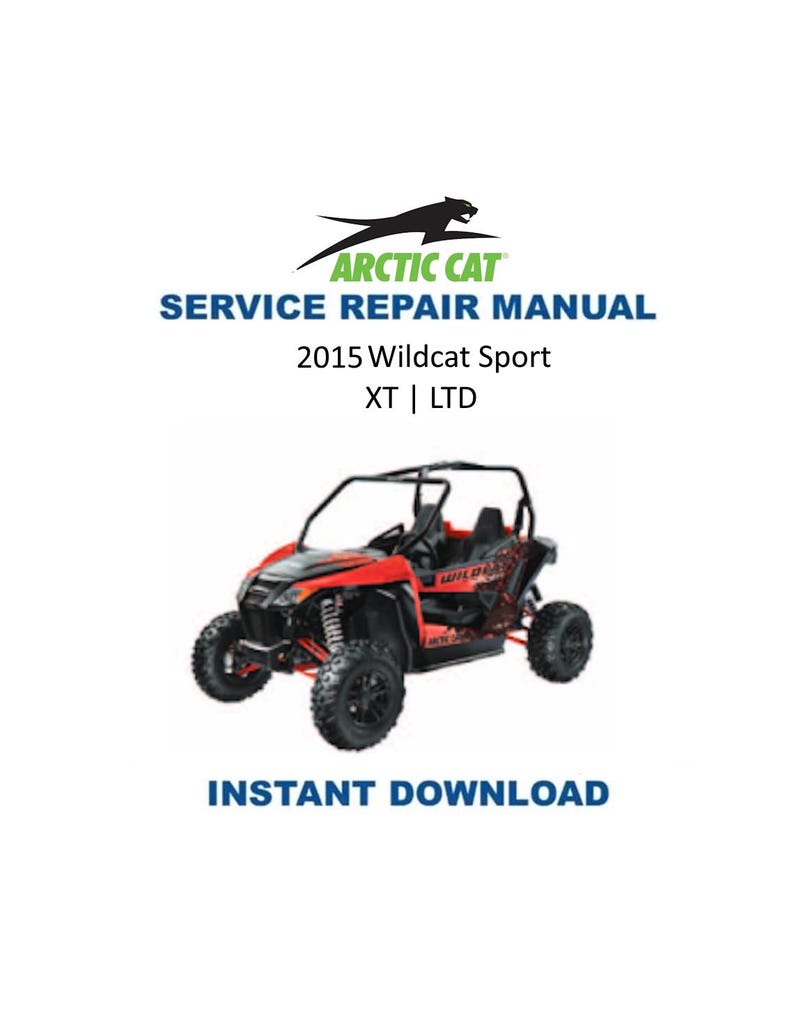 2015 Arctic Cat Wildcat Sport 700 Service Manual PDF service repair manual cover