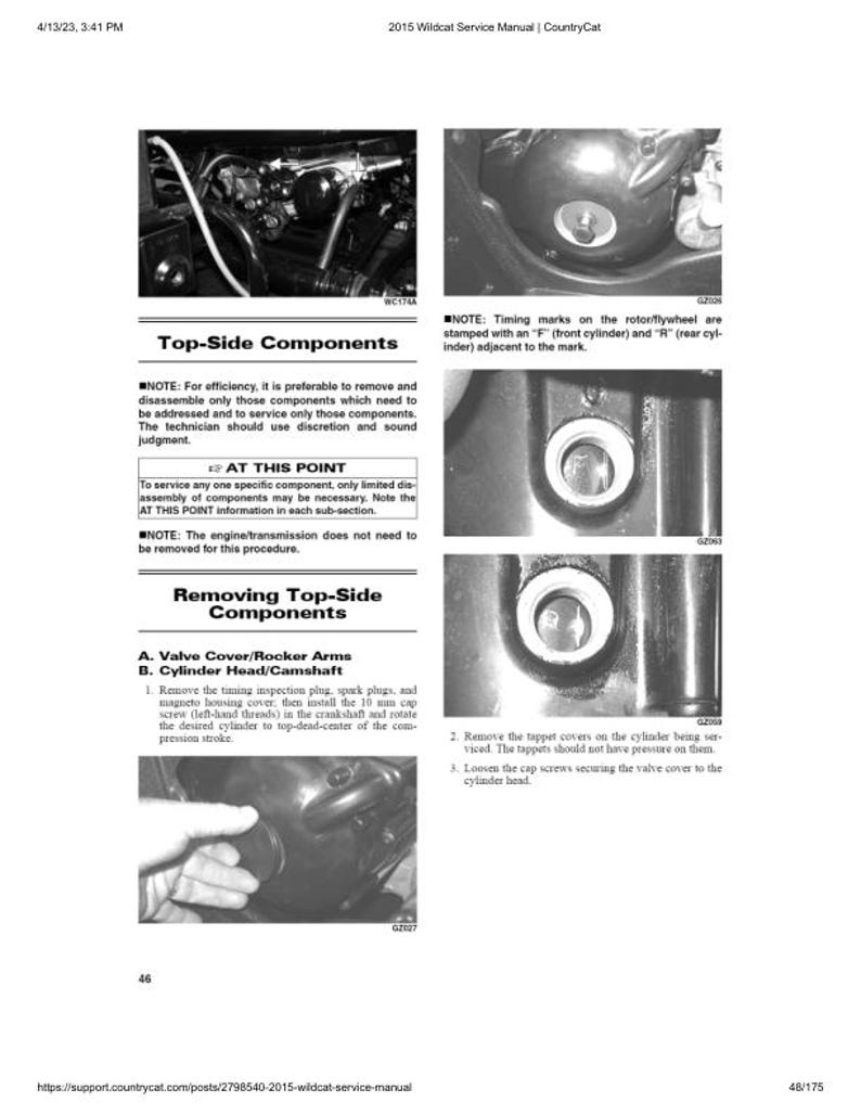 2015 Arctic Cat Wildcat Service Manual service manual preview page 5
