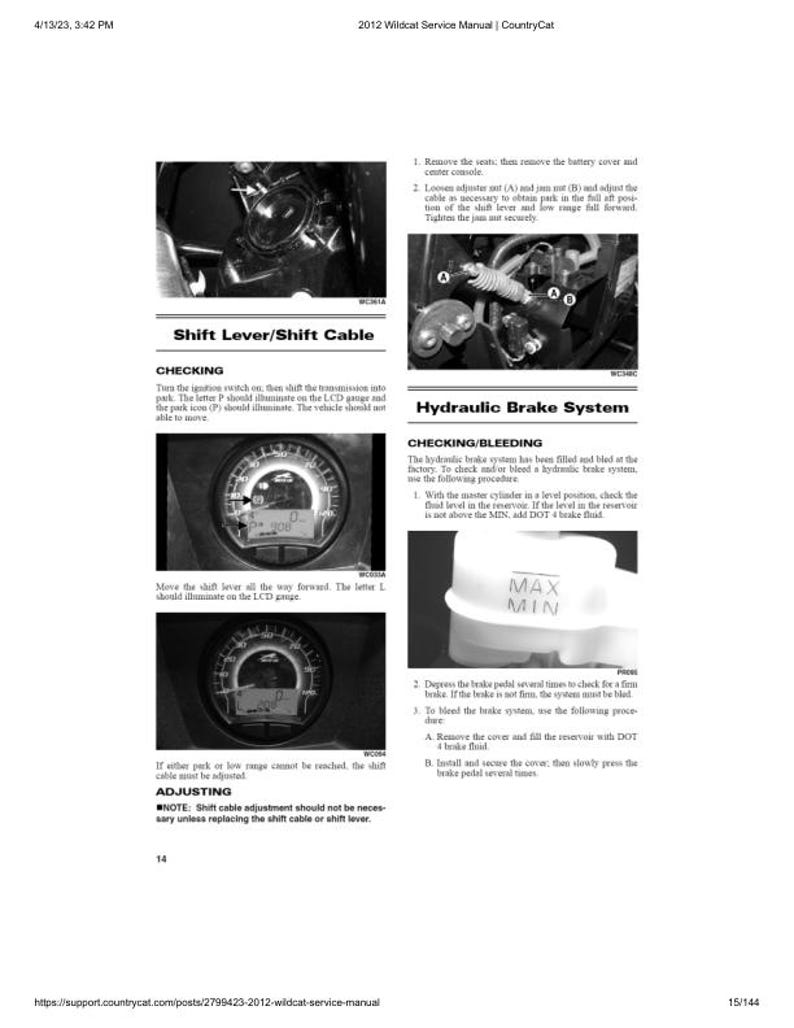 Arctic Cat Wildcat 1000 Service Manual service manual preview page 3