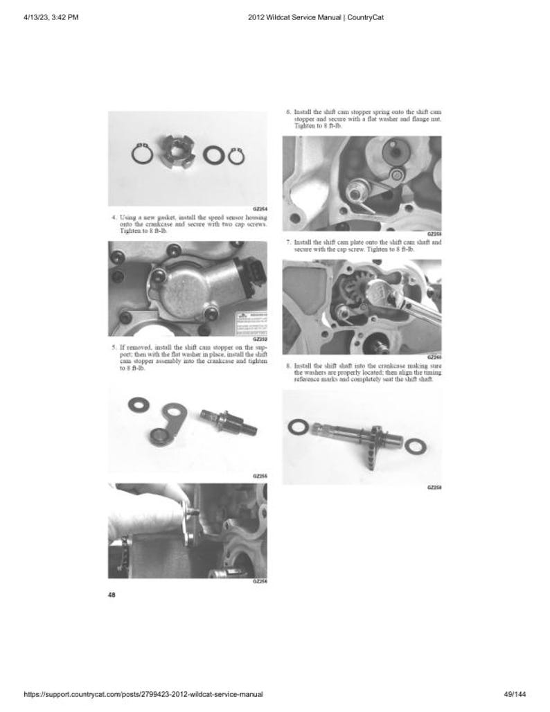 Arctic Cat Wildcat 1000 Service Manual service manual preview page 5