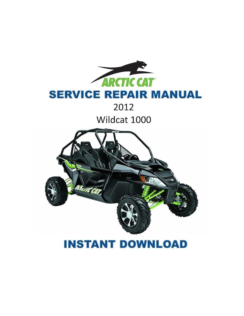 Arctic Cat Wildcat 1000 Service Manual PDF service repair manual cover