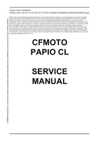 CFMOTO PAPIO CL 125 Service Repair Manual service manual preview page 10