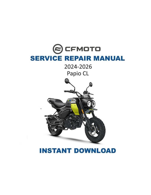 CFMOTO PAPIO CL 125 Service Repair Manual PDF service repair manual cover