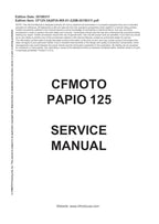 CFMOTO PAPIO 125 Service Repair Manual service manual preview page 2
