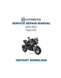 CFMOTO PAPIO 125 Service Repair Manual PDF service repair manual cover